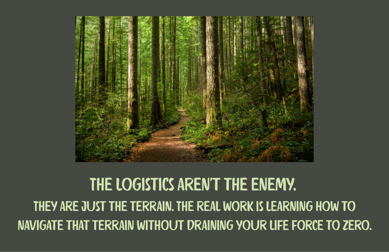 !uote about logistics NOT being the enemy.